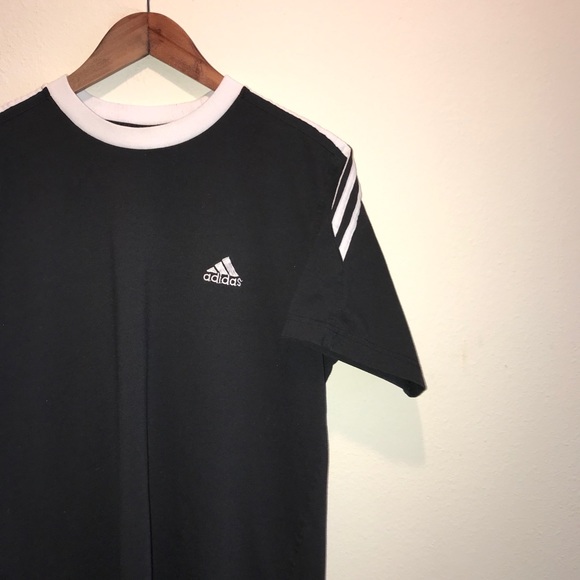 Adidas 3-Stripes Essential Classic Logo T-Shirt - Picture 1 of 4